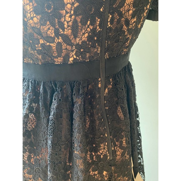 Self-Portrait - Puff-Sleeved Guipure-Lace Dress - Picture 5 of 11